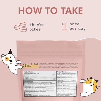 Antarctic Krill Bites Dog & Cat Supplement, 6.34-oz bag