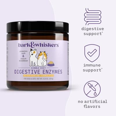 Digestive Enzymes Dog & Cat Supplement, 120-g jar
