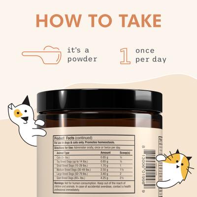 Immune Support Dog & Cat Supplement, 3.38-oz jar