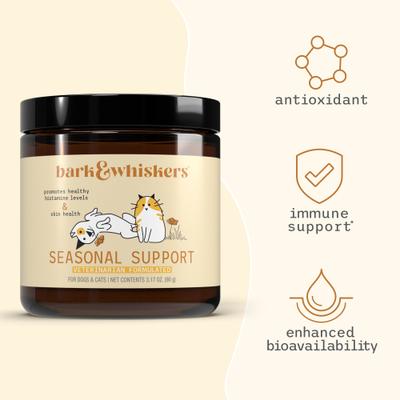 Seasonal Support Dog & Cat Supplement, 3.17-oz jar
