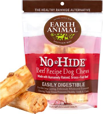 No-Hide Small Rolls Long Lasting Natural Rawhide Alternative Chicken Recipe Chew Dog Treats, 1 count