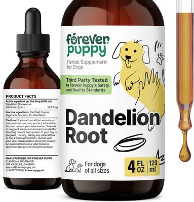 Dandelion Root Drops Liver Supplement for Dogs, 4-fl oz bottle