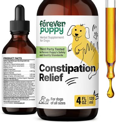 Constipation Relief Drops Digestive Supplement for Dogs, 4-fl oz bottle