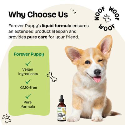 Lung Support Drops Respiratory Supplement for Dogs, 4-fl oz bottle