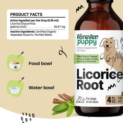 Licorice Root Drops Respiratory Supplement for Dogs, 4-fl oz bottle