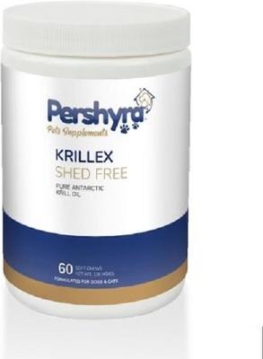 Krillex Shed Free Soft Chew Skin & Coat Dog Supplement, 60 count