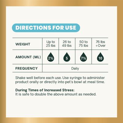 Veterinary Strength Calm & Confident Composure Pro Liquid Calming Supplement for Dogs & Cats, 8-fl oz bottle