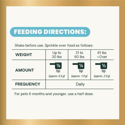 Veterinary Strength Gut Health Entero Flora Pro Powder Digestive Supplement for Dogs & Cats, 60-g jar