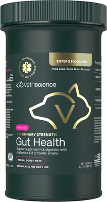 Entero Flora Pro Powder, suplemento digestivo para perros y gatos, frasco de 60 g, para la salud intestinal de Veterinary Strength