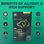 Veterinary Strength Allergy & Itch Support Derma Strength Pro Duck Flavored Soft Chew Allergy Supplement for Cats & Dogs, 90 count