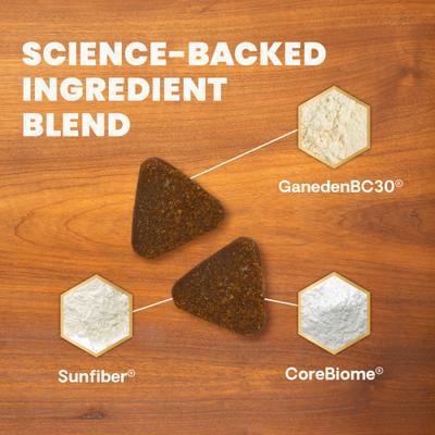 Veterinary Strength Healthy Gut & Digestion Duck Flavored Soft Chew Digestive Supplement for Dogs & Cats, 60 count