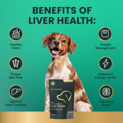 Veterinary Strength Liver Health Hepaticlear Pro Chicken Flavored Soft Chew Liver Supplement for Dogs, 60 count