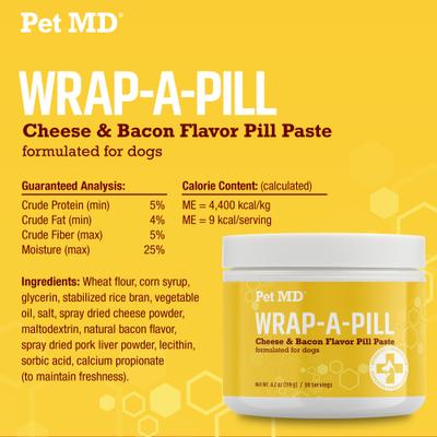 Wrap-A-Pill Cheese & Bacon Flavor Pill Paste, 4.2-oz jar