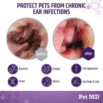 Tris Flush Dog & Cat Ear Cleaner, 12-fl oz bottle