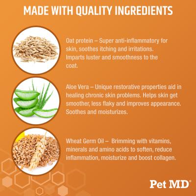 Oatmeal & Aloe Itch Relief Dog & Cat Shampoo, 16-fl oz bottle