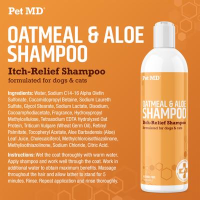 Oatmeal & Aloe Itch Relief Dog & Cat Shampoo, 16-fl oz bottle