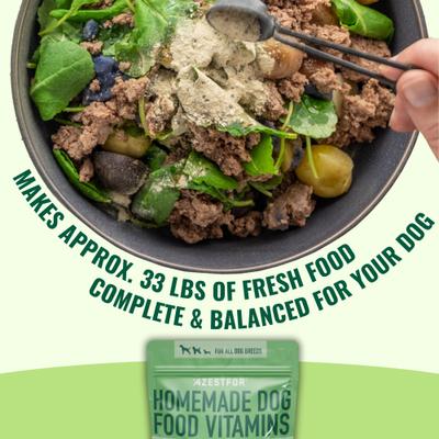 Homemade Dog Food Veggie Flavored Powder Multivitamins for Dogs, 1-lb bag