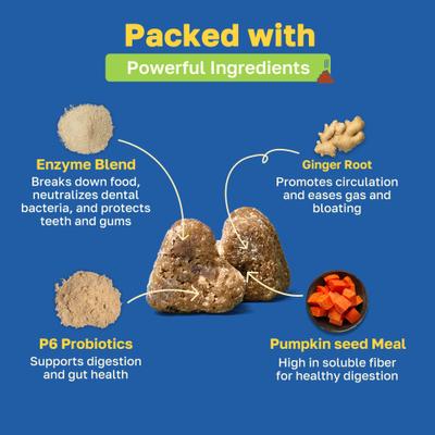 Digestive Health Soft Chews Supplement for Dogs, 100 count