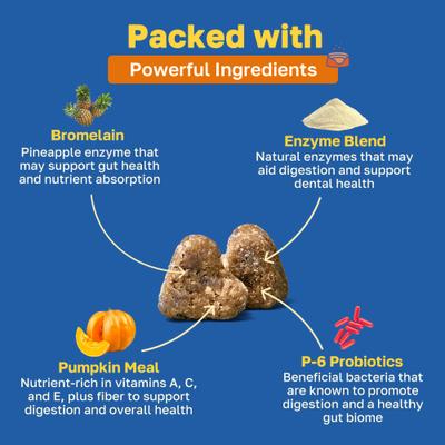 No Poo Soft Chews Supplement for Dogs, 100 count