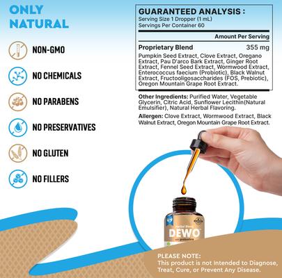 Natural Intestinal Defense with Probiotic for Internal Health & Antioxidant in Cats & Dogs, 2-fl oz bottle