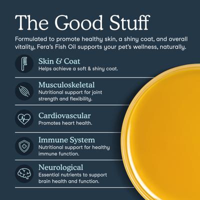 Fish Oil + Vitamin E Supplement for Dog & Cat, 8-fl oz bottle