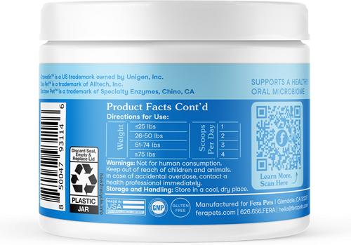 Dental Support Powder Supplement for Dogs & Cats, 2.1-oz jar