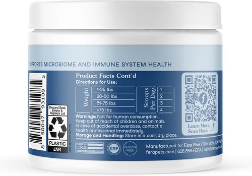 Postbiotics Plus Powder Digestive Aid Supplement for Dogs & Cats, 2.10-oz jar