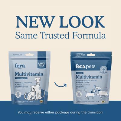 Fera Pets, Multivitamin Goat Milk Topper for Dogs and Cats. 180 gr.
