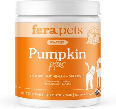 Pumpkin Plus USDA Organic Fiber Support for Dogs & Cats, 8-oz jar