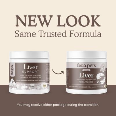 Fera Pets, Liver Support for Dogs and Cats. 60 scoops
