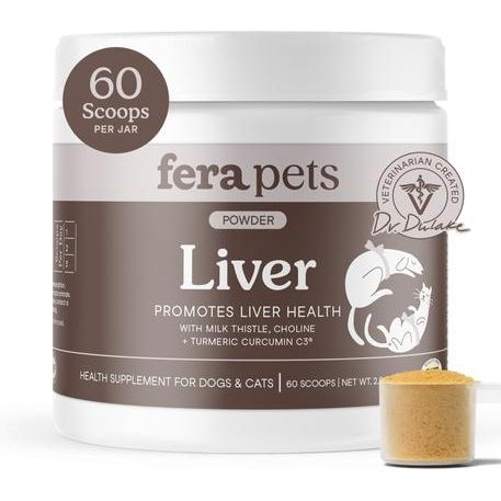 Fera Pets, Liver Support for Dogs and Cats. 60 scoops