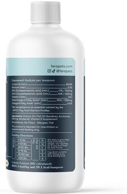 Fish Oil + Vitamin E Supplement for Dog & Cat, 8-fl oz bottle