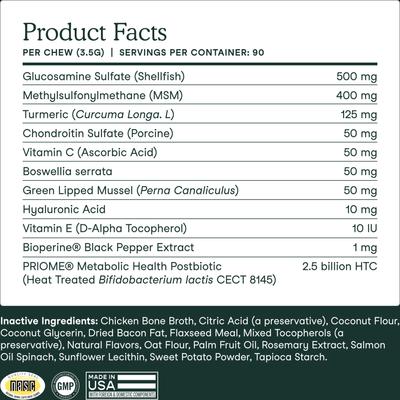 Hip & Joint Soft Chew Supplement for Dog, 30 count