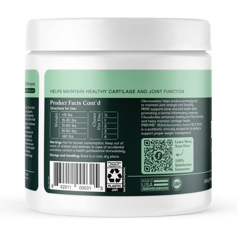 Fera Pets, Hip + Joint Support for Dogs. 10, 30 y 90 chews