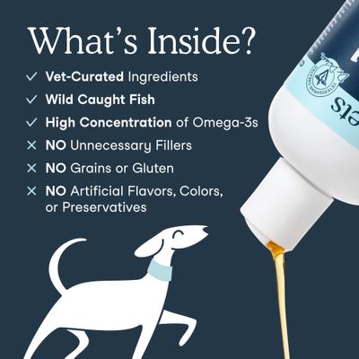 Fish Oil + Vitamin E Supplement for Dog & Cat, 8-fl oz bottle