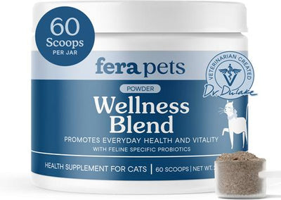 Wellness Blend Powdered Supplement for Cats, 2.1-oz jar