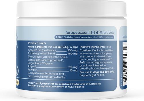 Postbiotics Plus Powder Digestive Aid Supplement for Dogs & Cats, 2.10-oz jar