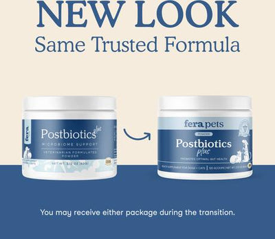Postbiotics Plus Powder Digestive Aid Supplement for Dogs & Cats, 2.10-oz jar