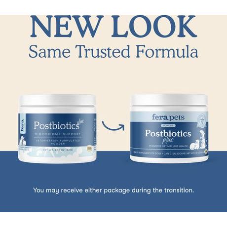 Fera Pets, Postbiotics Plus for Dogs and Cats. 120 scoops