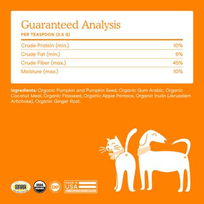 Fera Pets, Pumpkin Plus Fiber Support for Dogs and Cats. 227 gr.