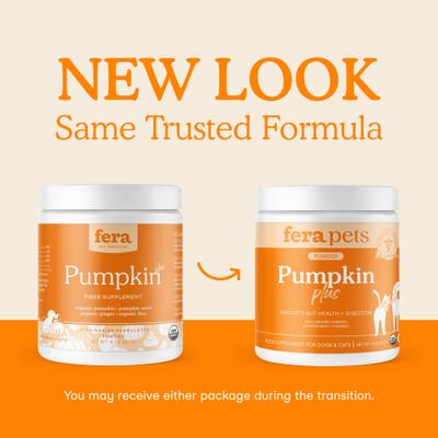 Fera Pets, Pumpkin Plus Fiber Support for Dogs and Cats. 227 gr.