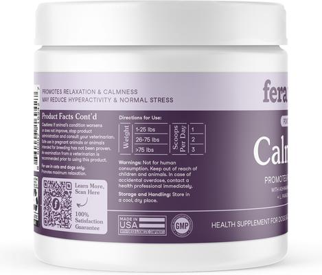 Calming Support Powder Supplement for Dogs & Cats, 2.5-oz jar