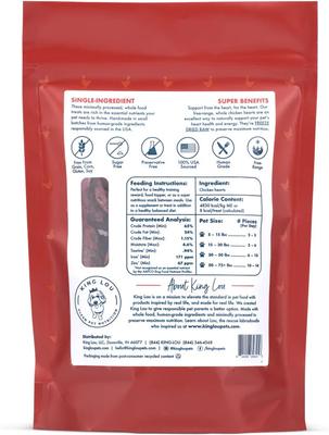 Whole Chicken Hearts Freeze-Dried Dog Treats, 3.5-oz bag