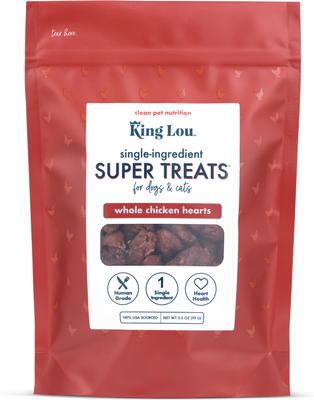 Whole Chicken Hearts Freeze-Dried Dog Treats, 3.5-oz bag