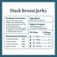 Duck Breast Jerky Dog Treats, 4-oz bag