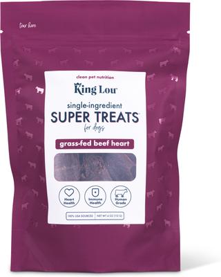 Beef Heart Jerky Dog Treats, 4-oz bag