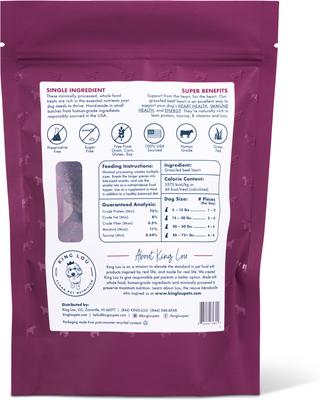 Beef Heart Jerky Dog Treats, 4-oz bag