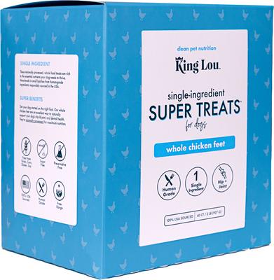 Whole Chicken Feet Dehydrated Dog Treats, 10 count