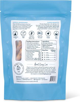 Whole Chicken Feet Dehydrated Dog Treats, 10 count