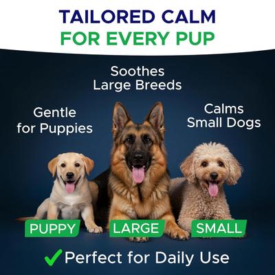 Calming Melatonin Sleep Aid & Anxiety Relief Supplement Chews for Dogs, 120 count